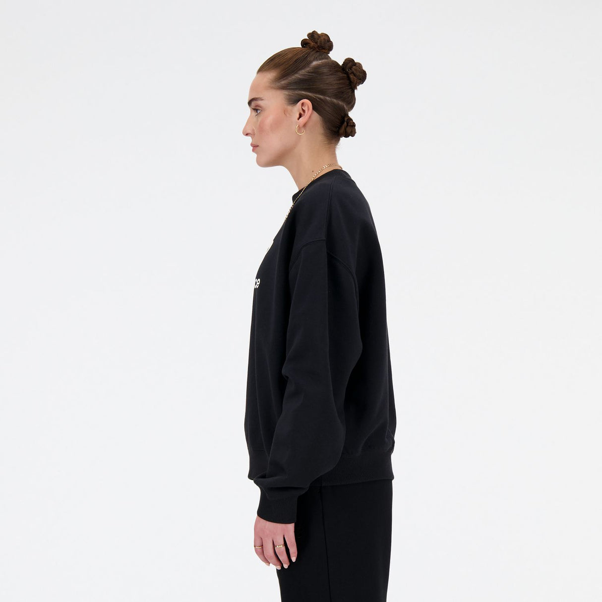 New Balance Women's Sport Essentials Fleece Logo Crew-2