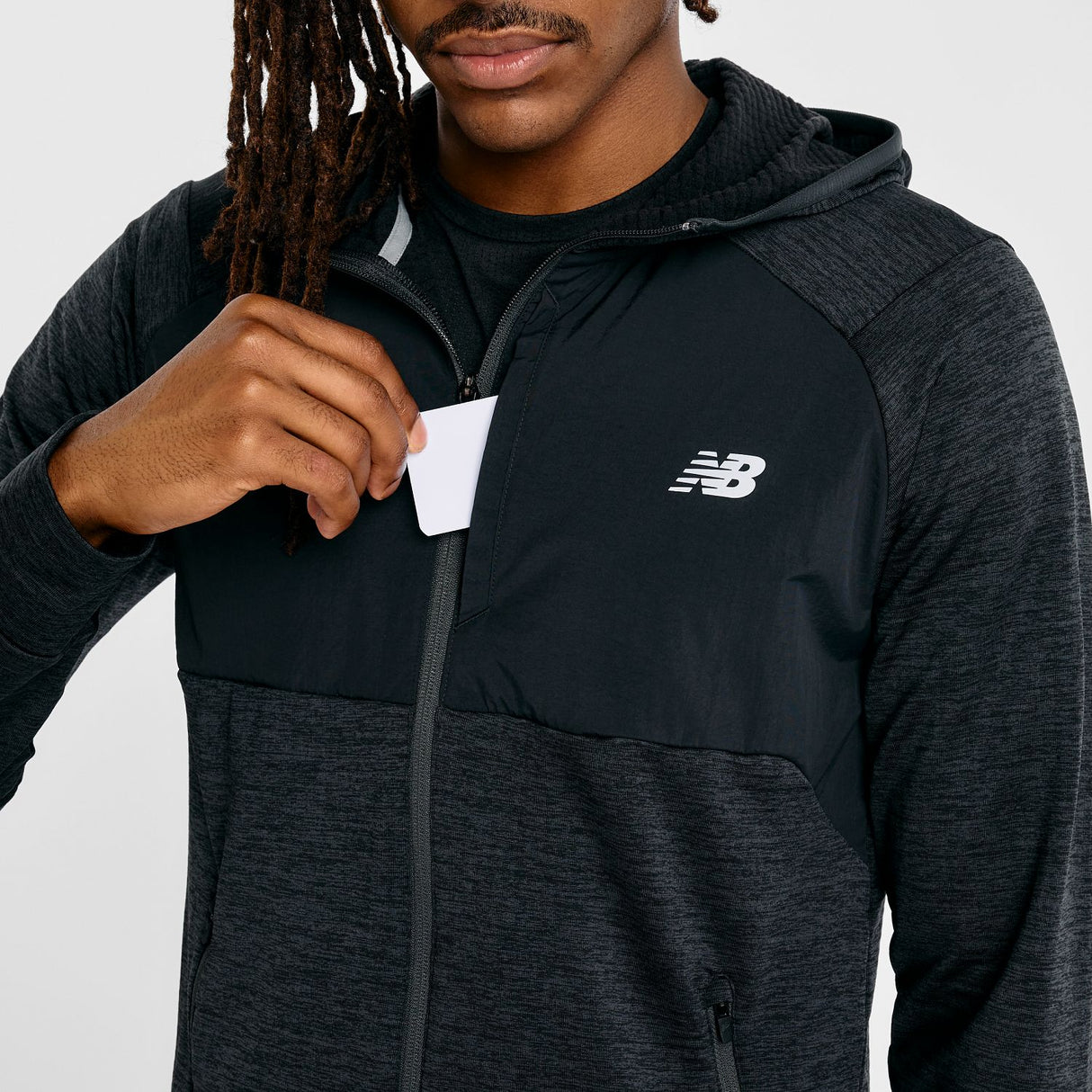 New Balance Men's Heat Grid Hooded Full Zip-6