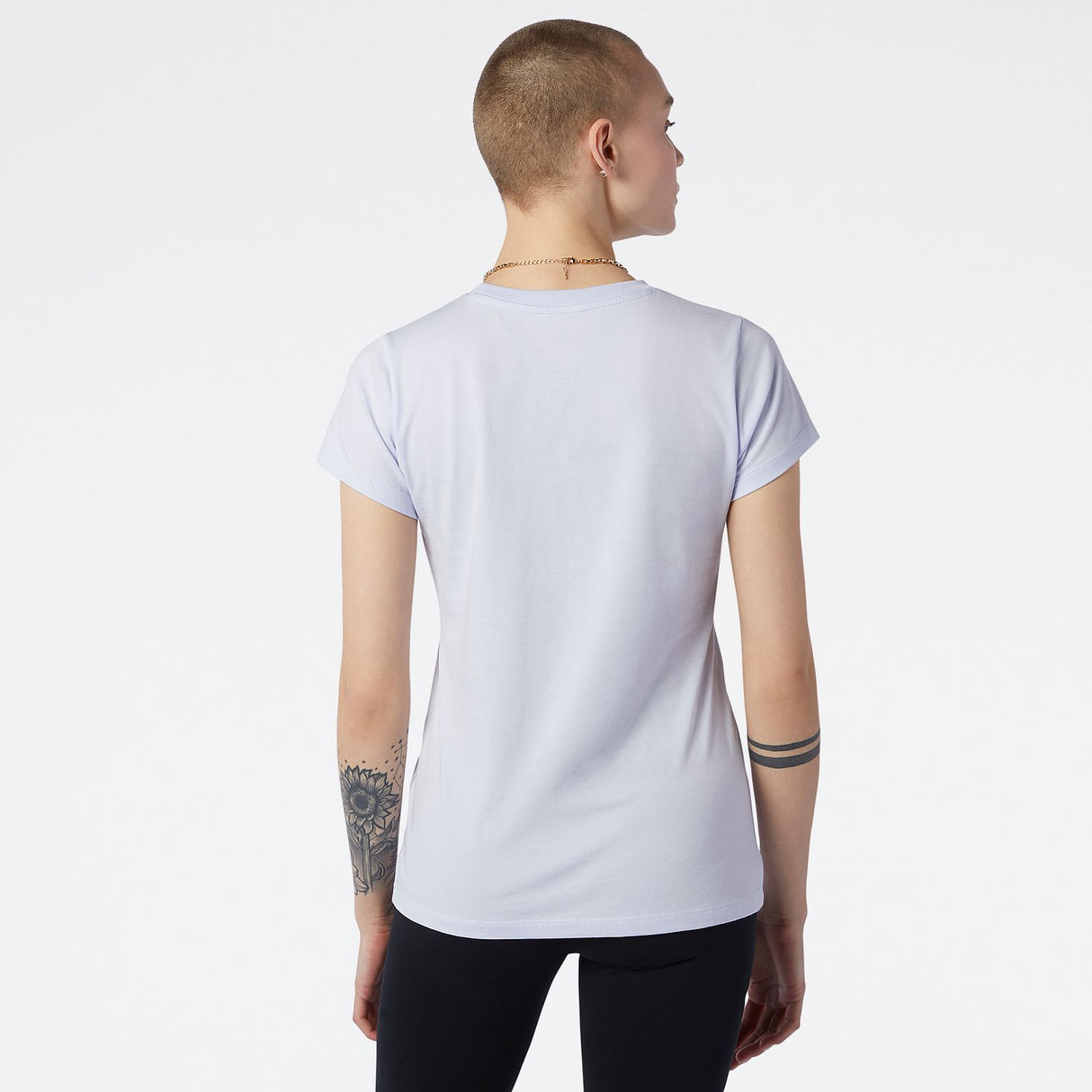 New Balance Women's Essentials Stacked Logo Tee-3