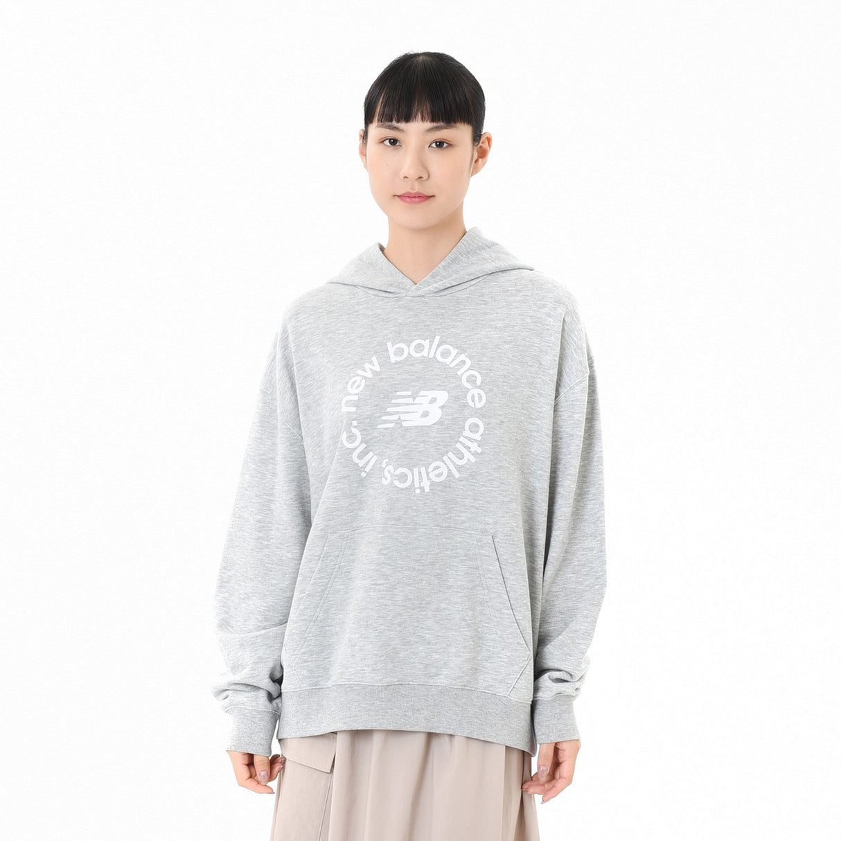 New Balance Women's Sport French Terry Oversized Graphic Hoodie-1
