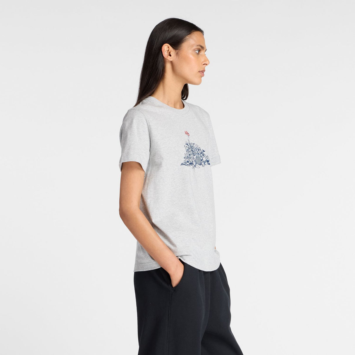 New Balance Women's Athletics Pile T-Shirt-2