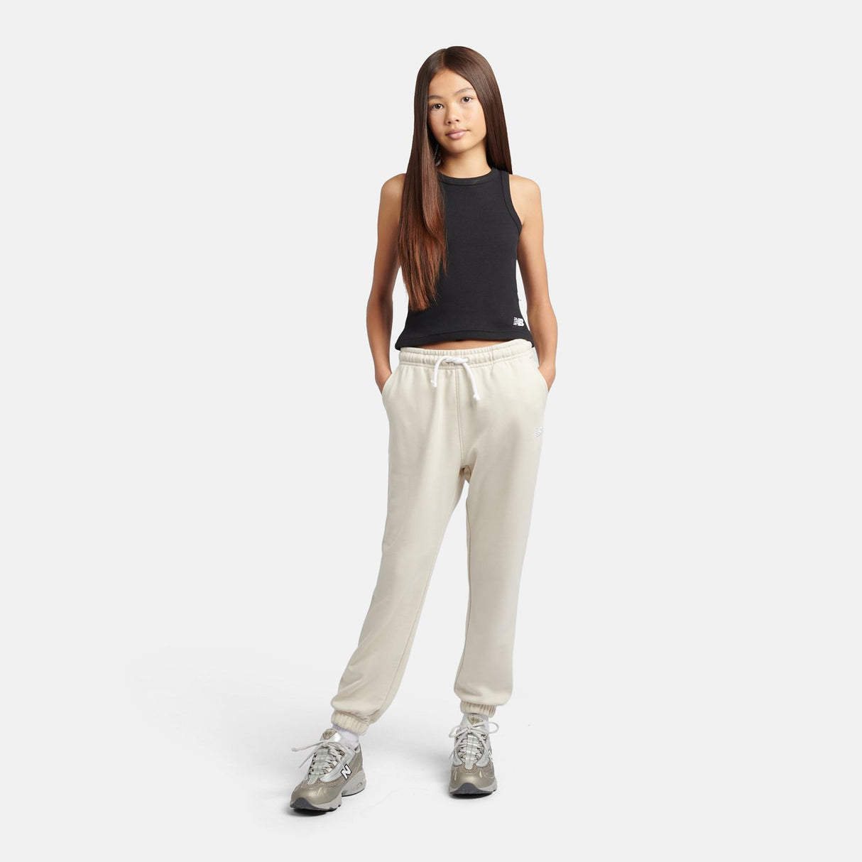 New Balance Youth Brush Back Small Logo Jogger-4