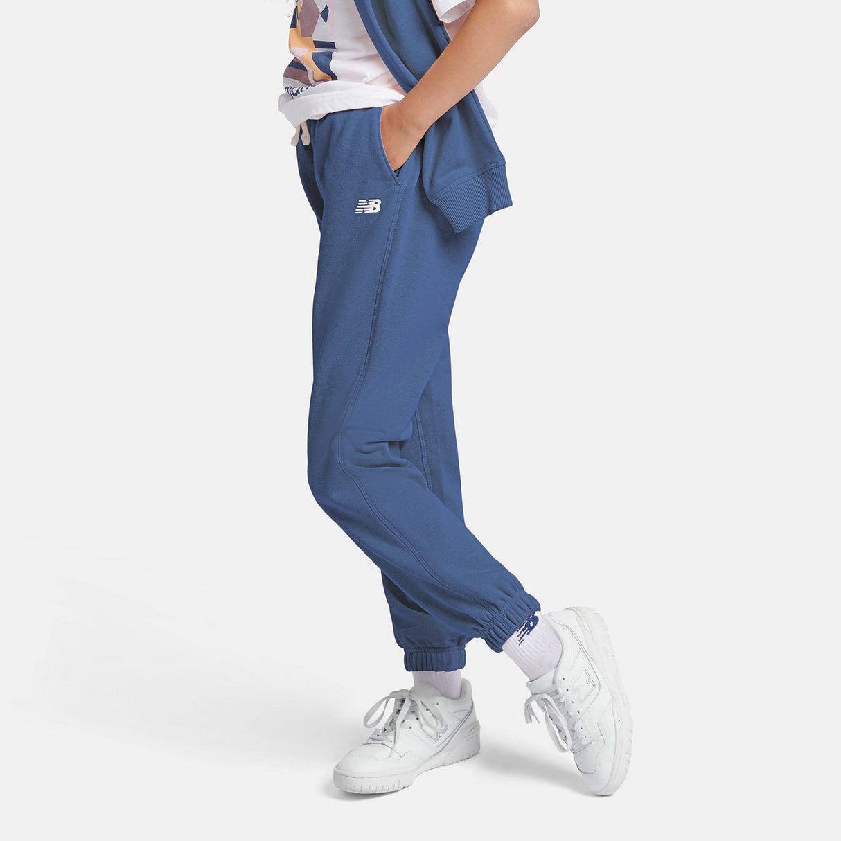 New Balance Youth Brush Back Small Logo Jogger-6