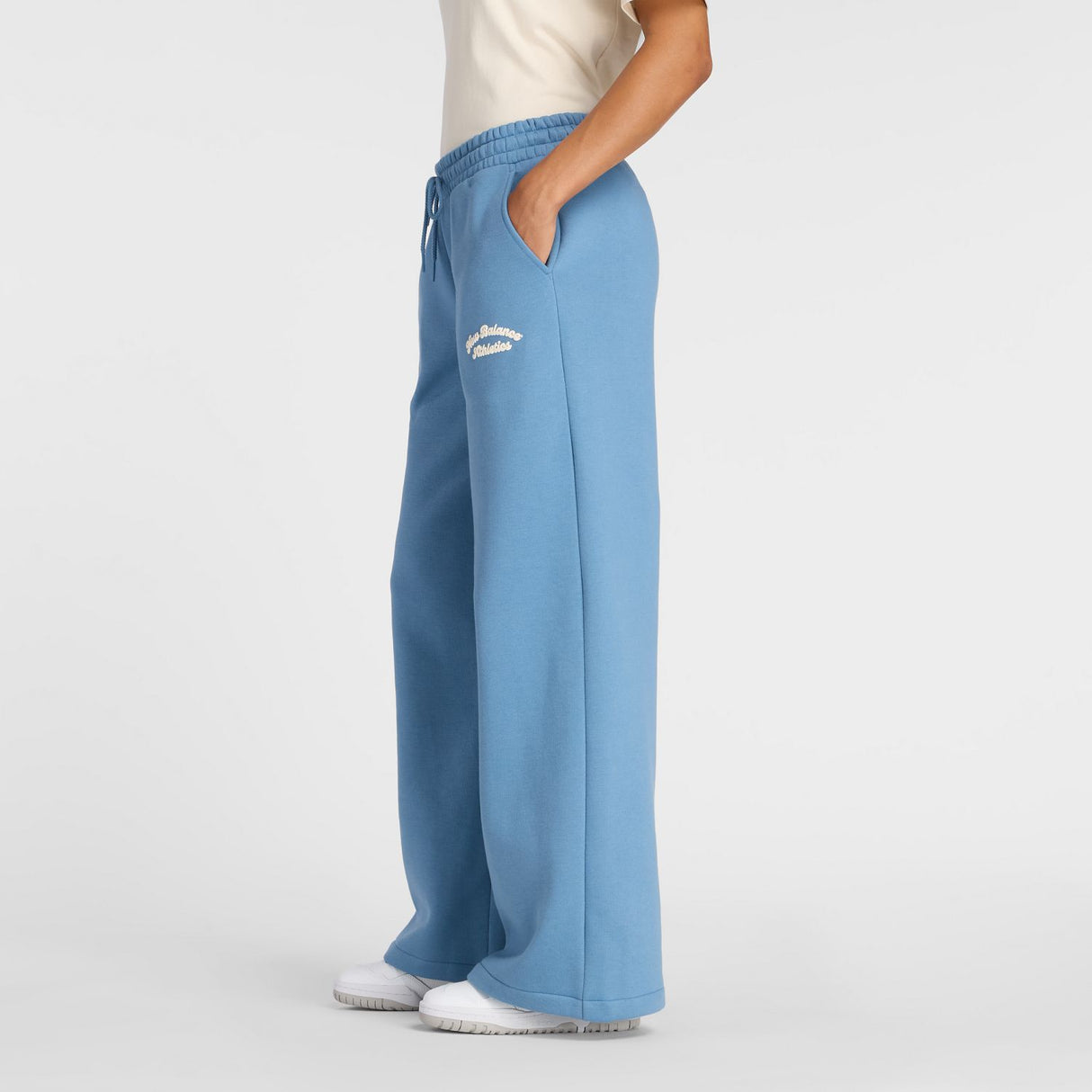 New Balance Women's Linear Heritage Fleece Wide Leg Pant-2