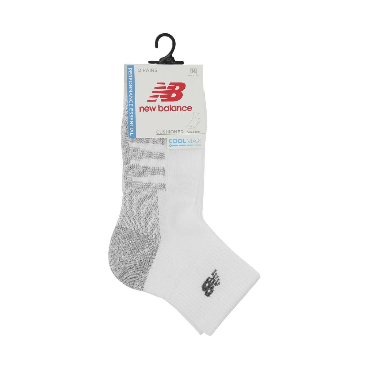 New Balance Coolmax Quarter Socks 2 Pack-3