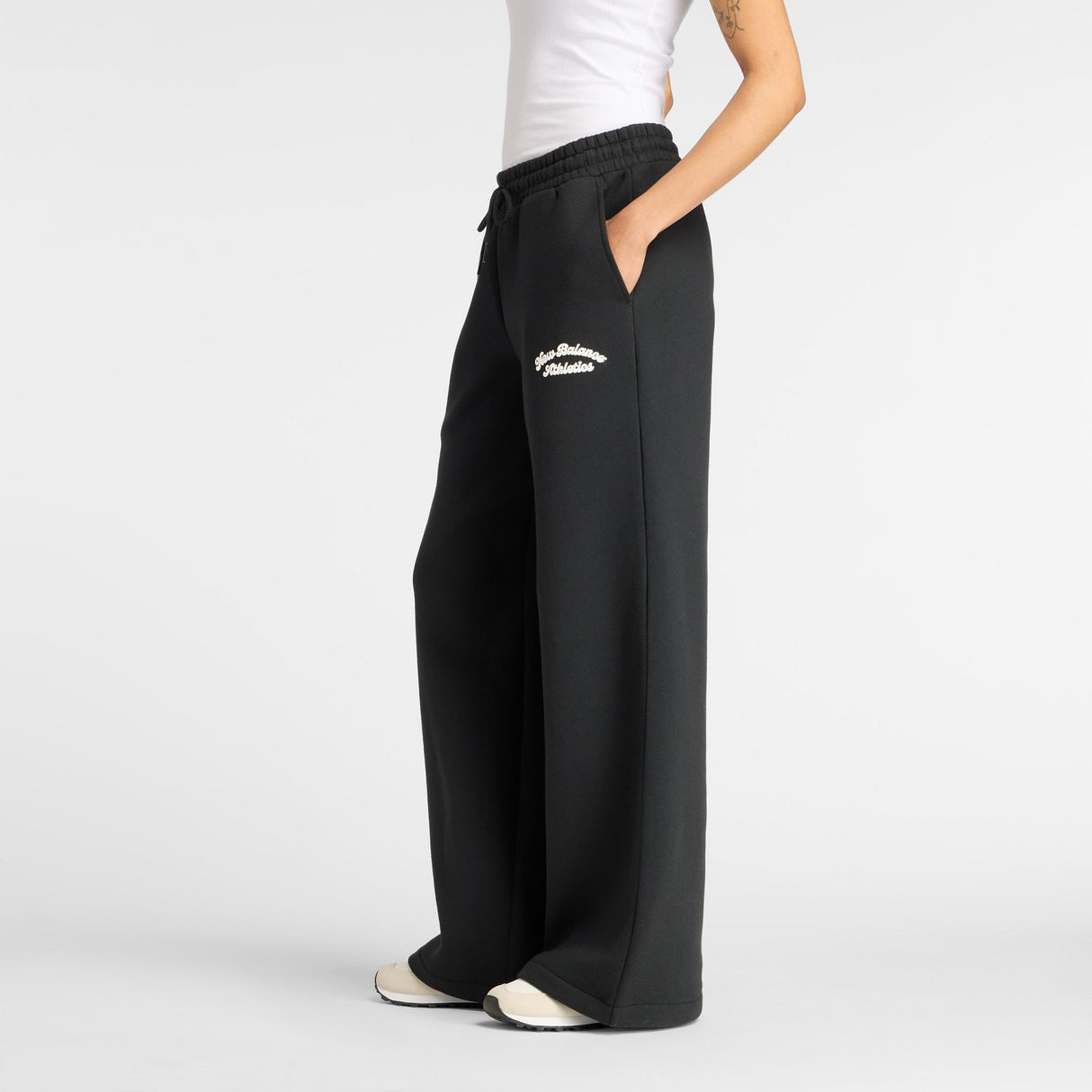 New Balance Women's Linear Heritage Fleece Wide Leg Pant-2