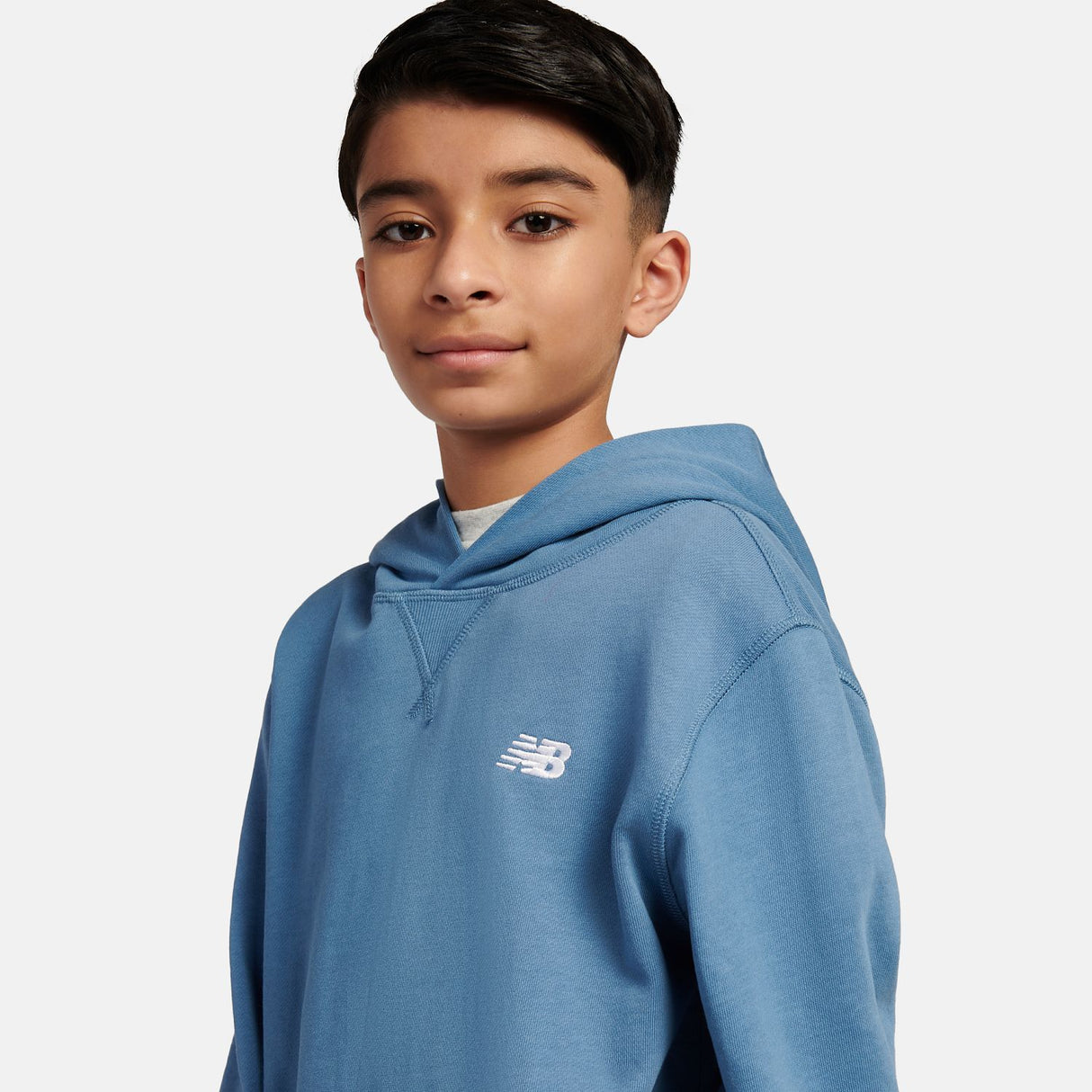 New Balance Youth French Terry Small Logo Hoodie-8