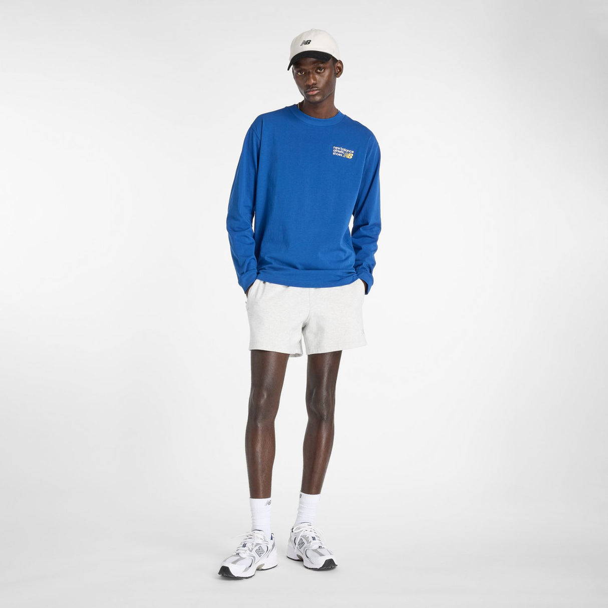 New Balance Men's Athletics Premium Back Logo Long Sleeve-1