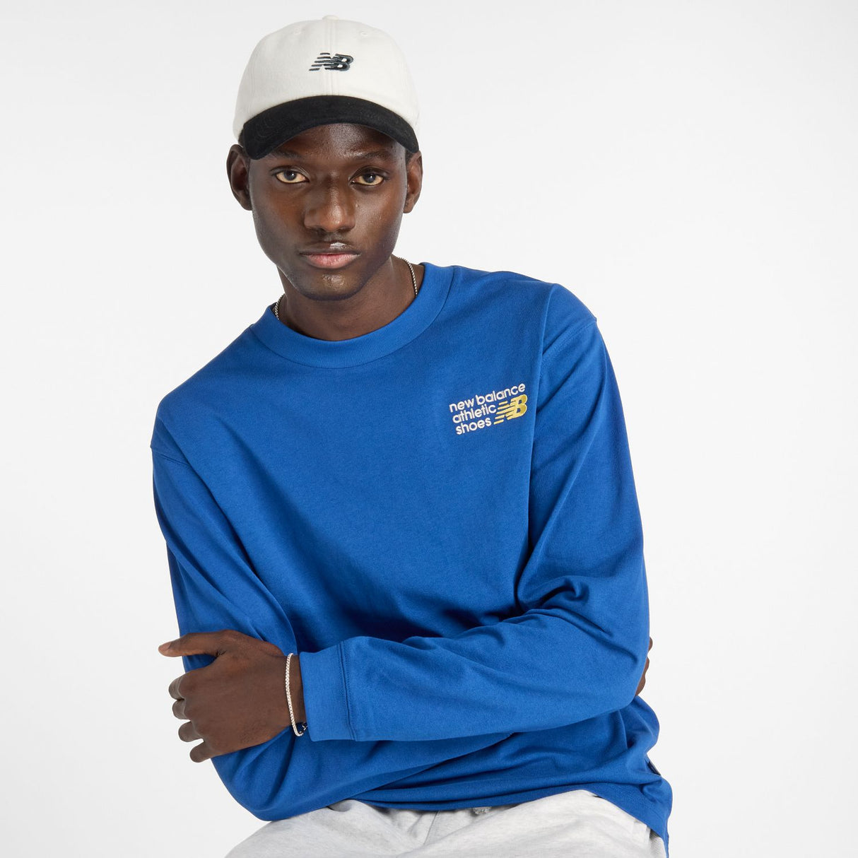 New Balance Men's Athletics Premium Back Logo Long Sleeve-2