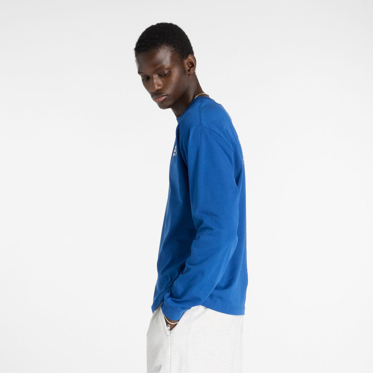 New Balance Men's Athletics Premium Back Logo Long Sleeve-4