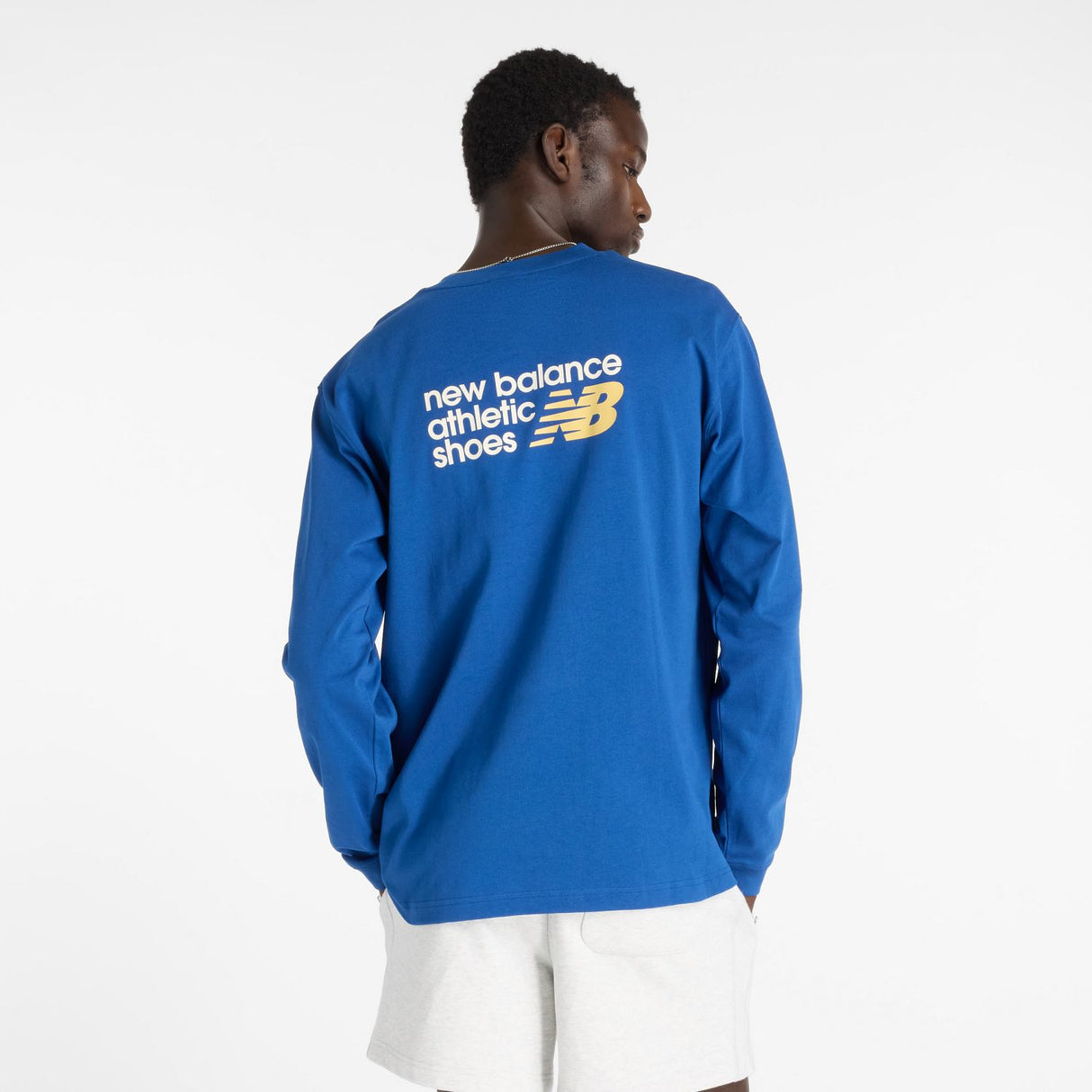 New Balance Men's Athletics Premium Back Logo Long Sleeve-5