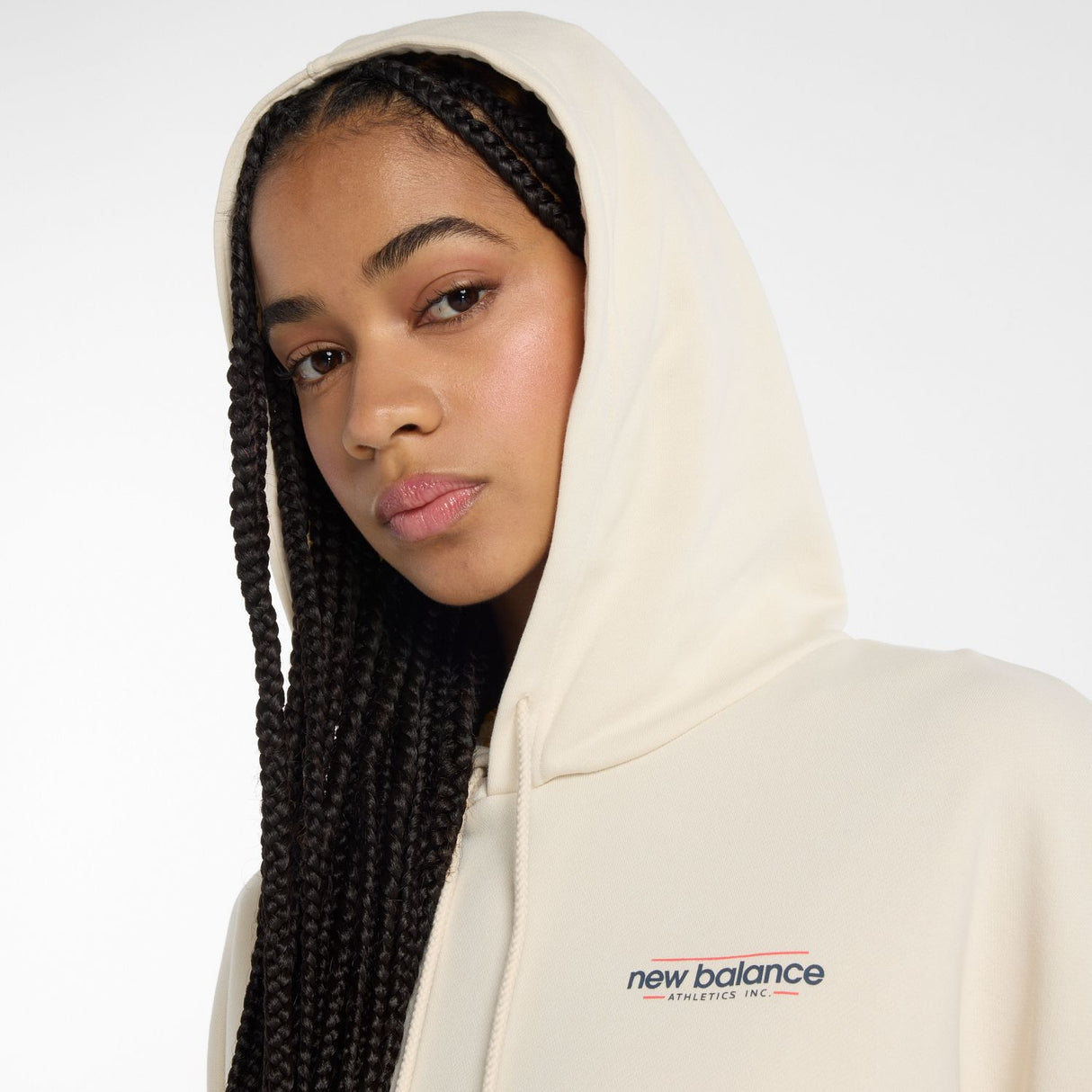 New Balance Women's Multi Color Logo Hoodie-4