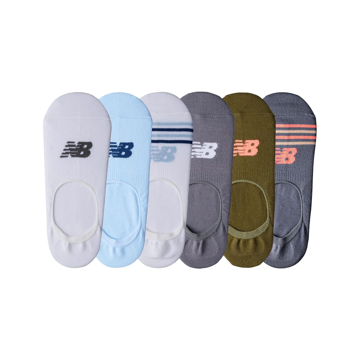 New Balance Ultra Low No Show Socks 6 Pack-2