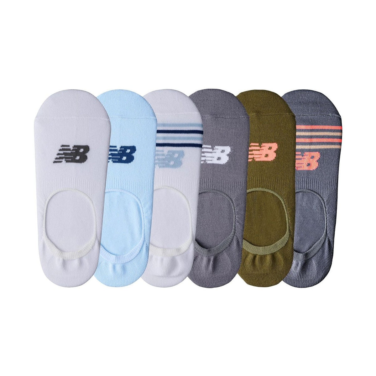 New Balance Ultra Low No Show Socks 6 Pack-2