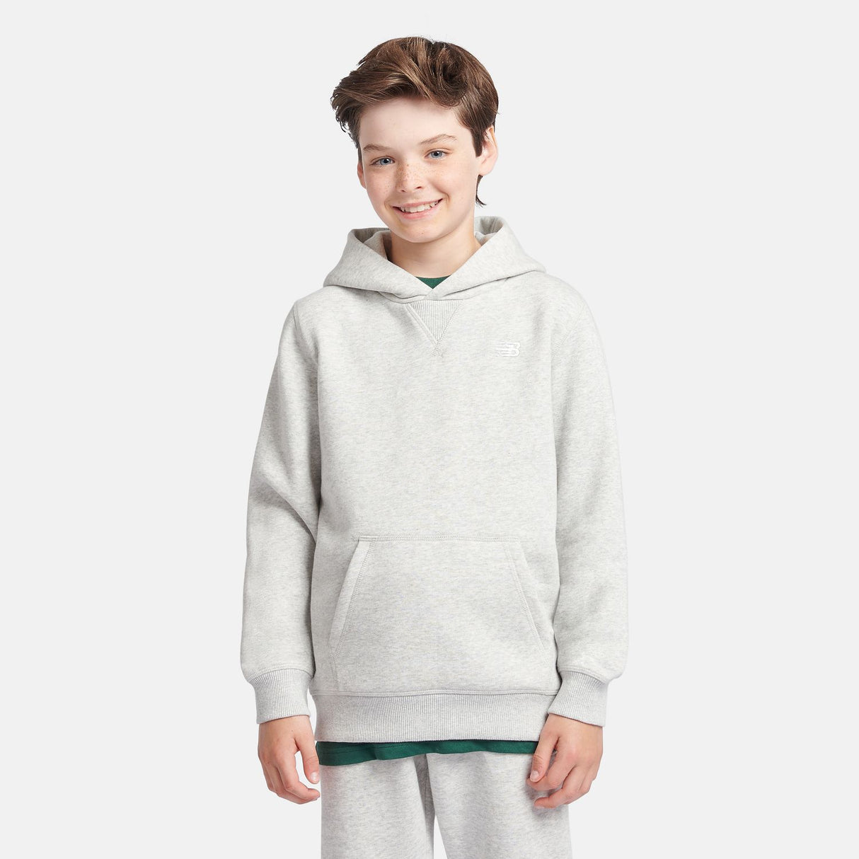 New Balance Youth French Terry Small Logo Hoodie-4