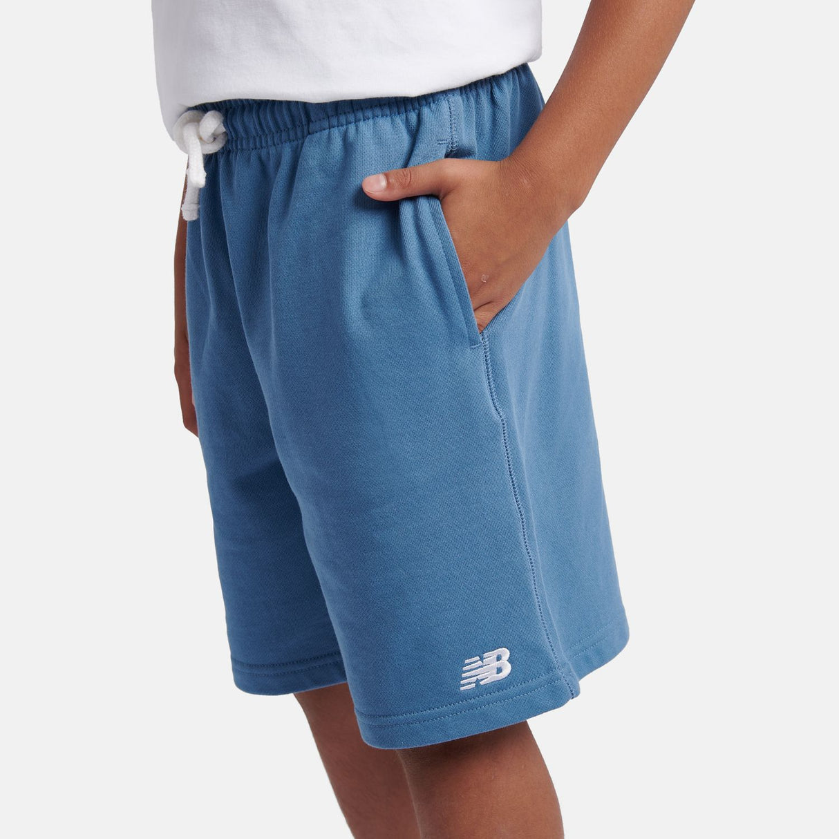 New Balance Youth French Terry Small Logo Short-8