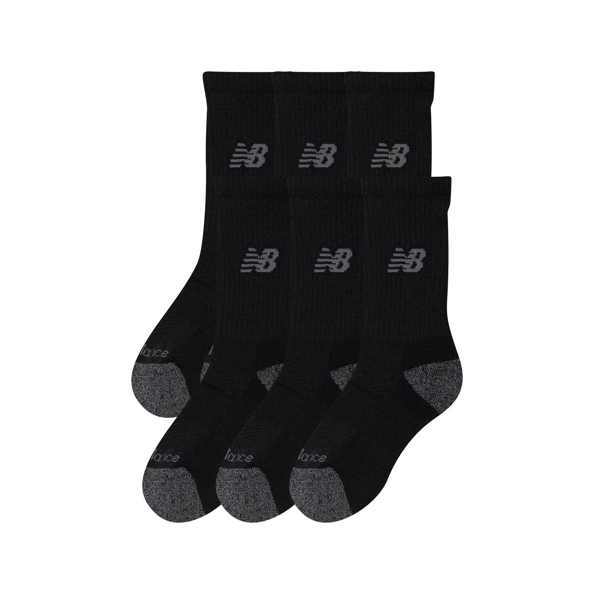 New Balance Youth Active Crew Socks 6 Pack-2