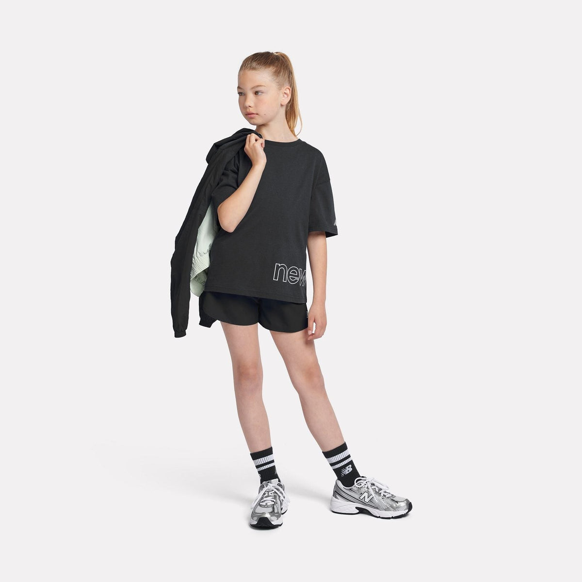 New Balance Youth Girl's Woven Shorts-5