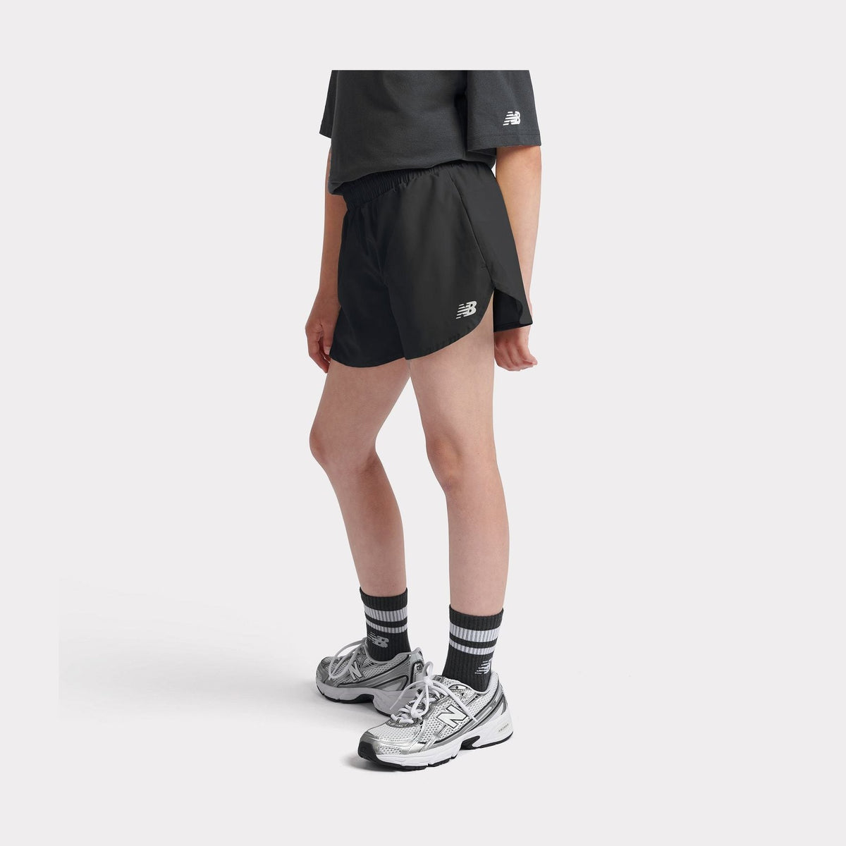 New Balance Youth Girl's Woven Shorts-7