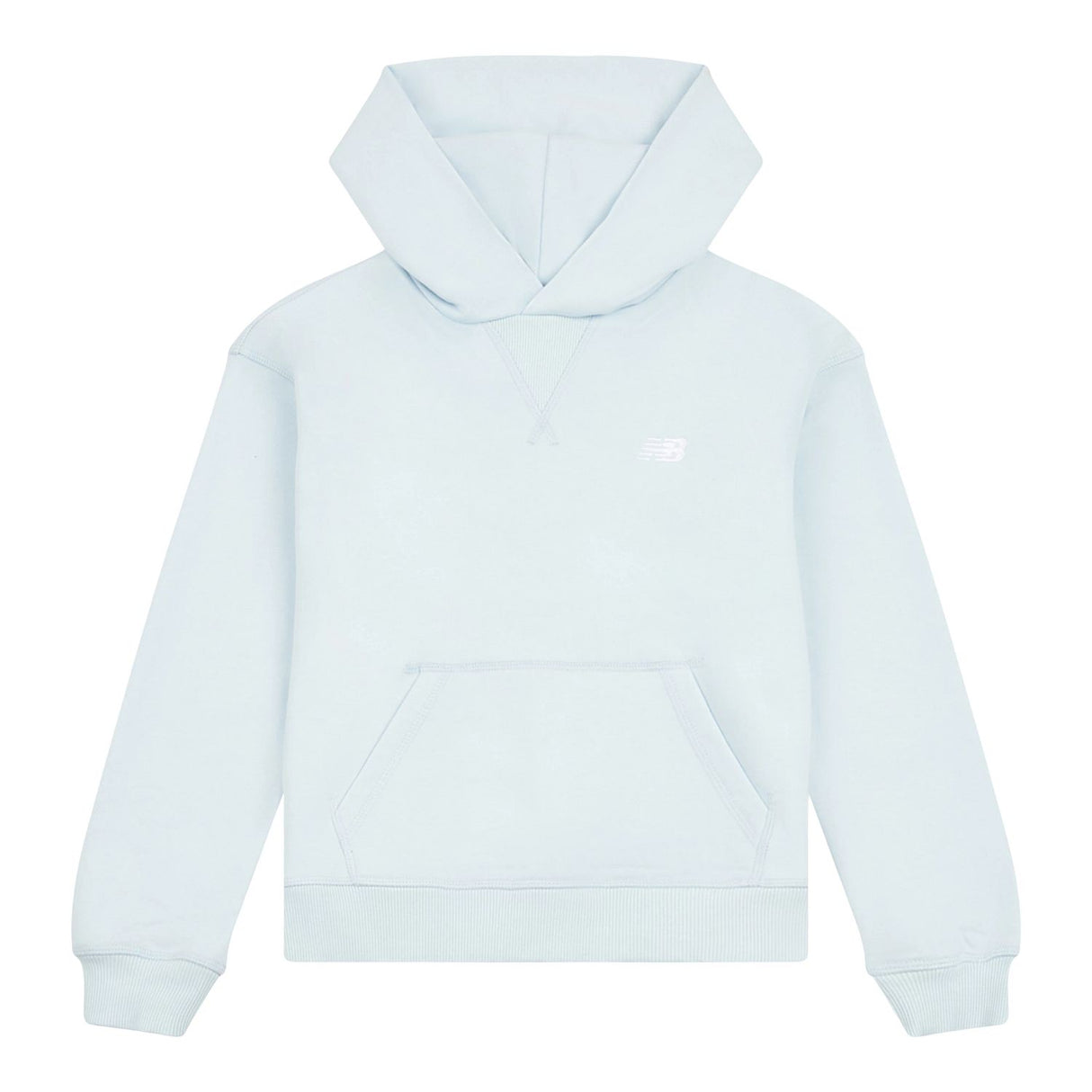 New Balance Youth Girl's French Terry Small Logo Hoodie-1