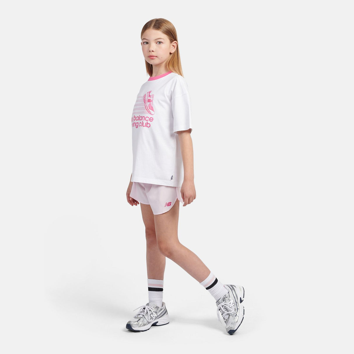 New Balance Youth Girl's Woven Shorts-10