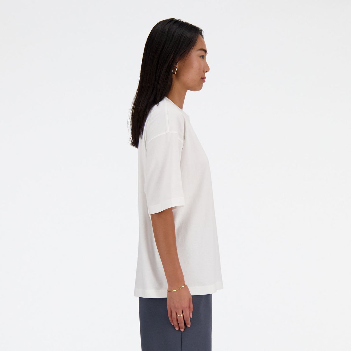 New Balance Women's Iconic Collegiate Jersey Oversized T-Shirt-2
