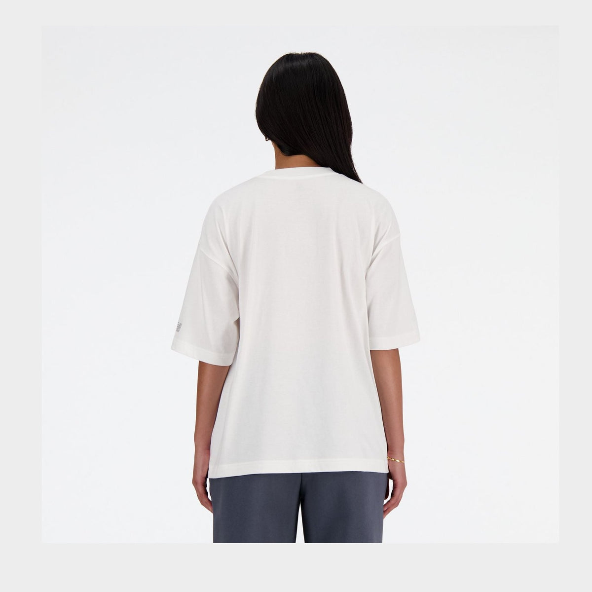 New Balance Women's Iconic Collegiate Jersey Oversized T-Shirt-3