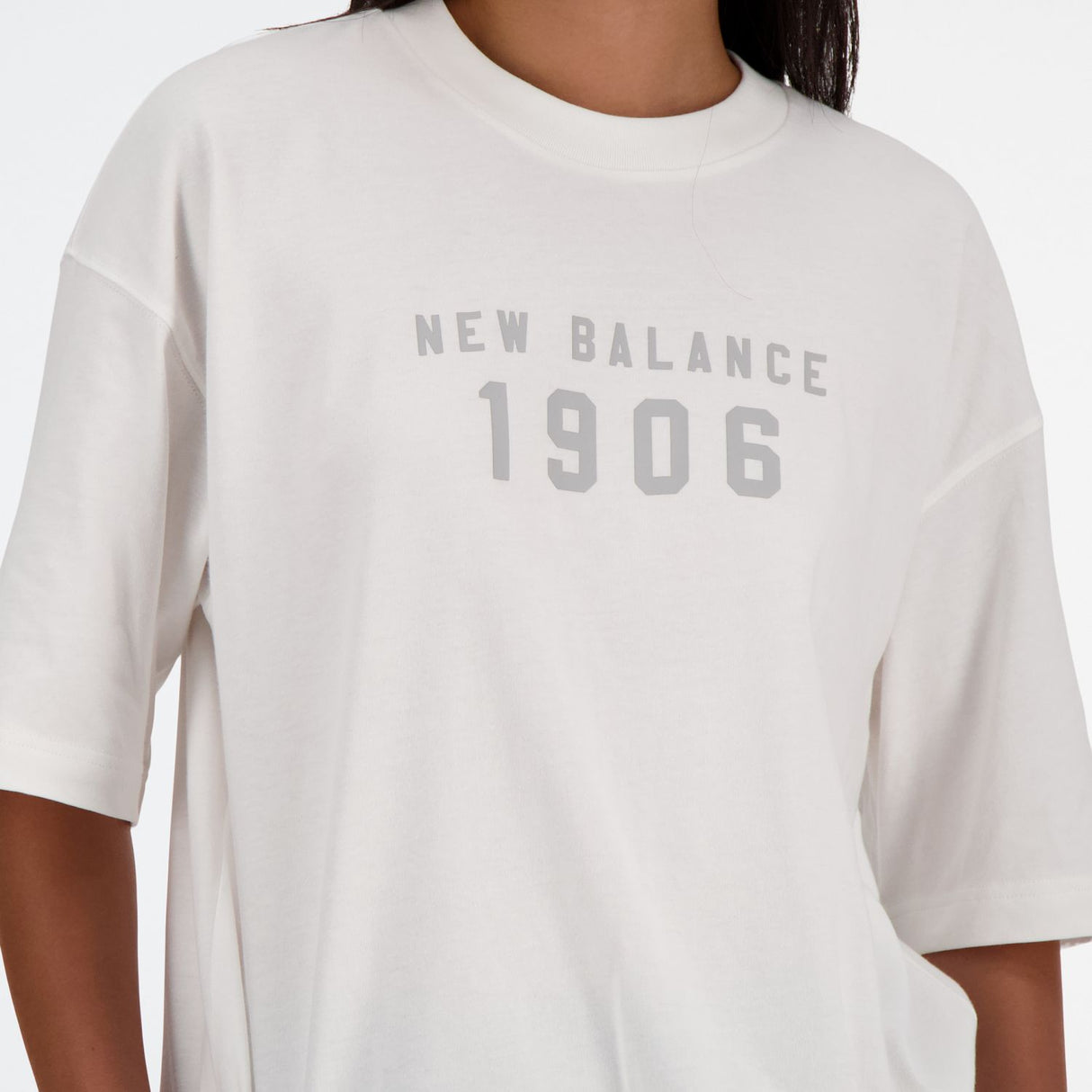 New Balance Women's Iconic Collegiate Jersey Oversized T-Shirt-4