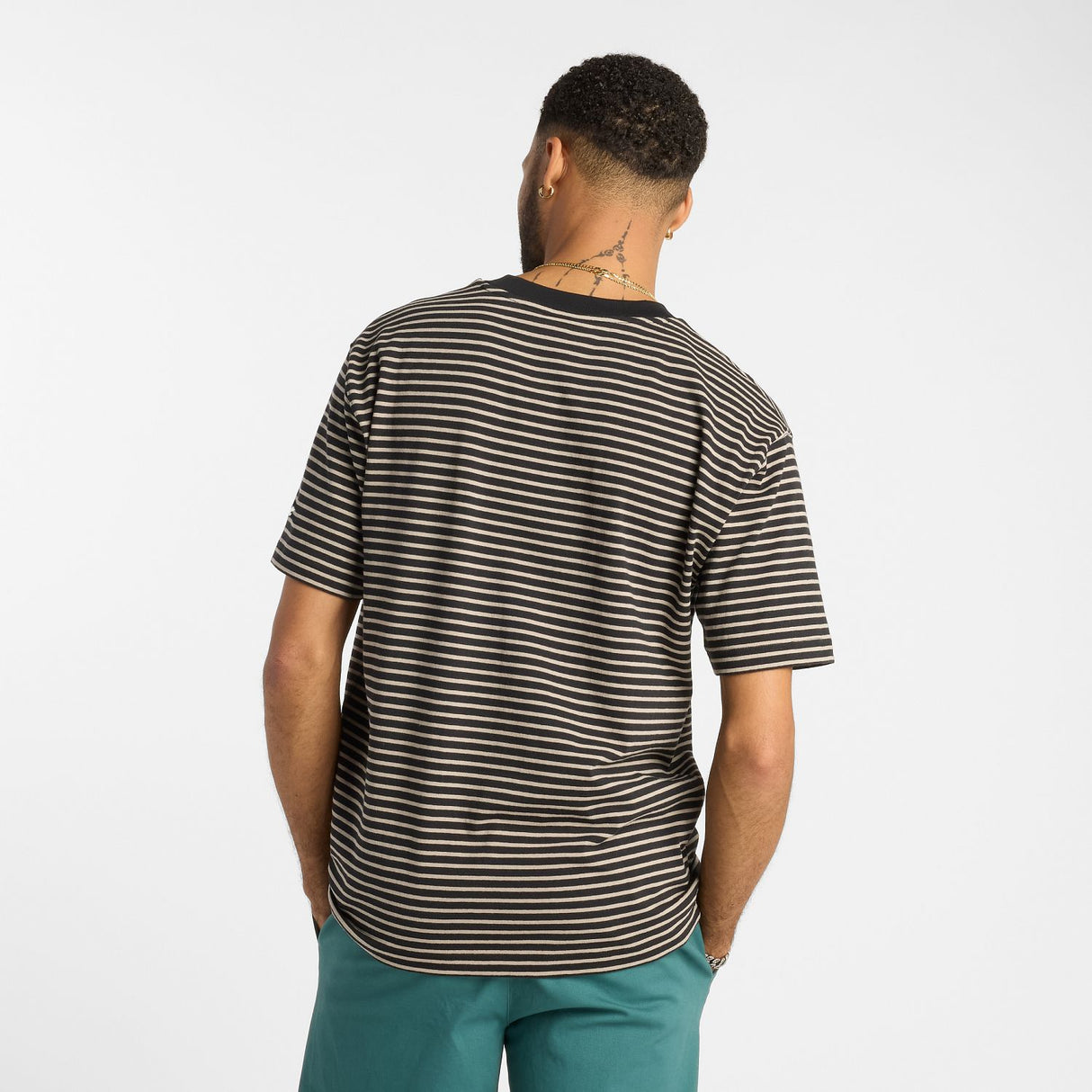 New Balance Men's Numeric Thin Stripe T-Shirt-5