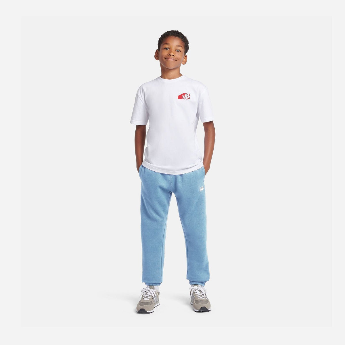New Balance Youth Brush Back Small Logo Jogger-4