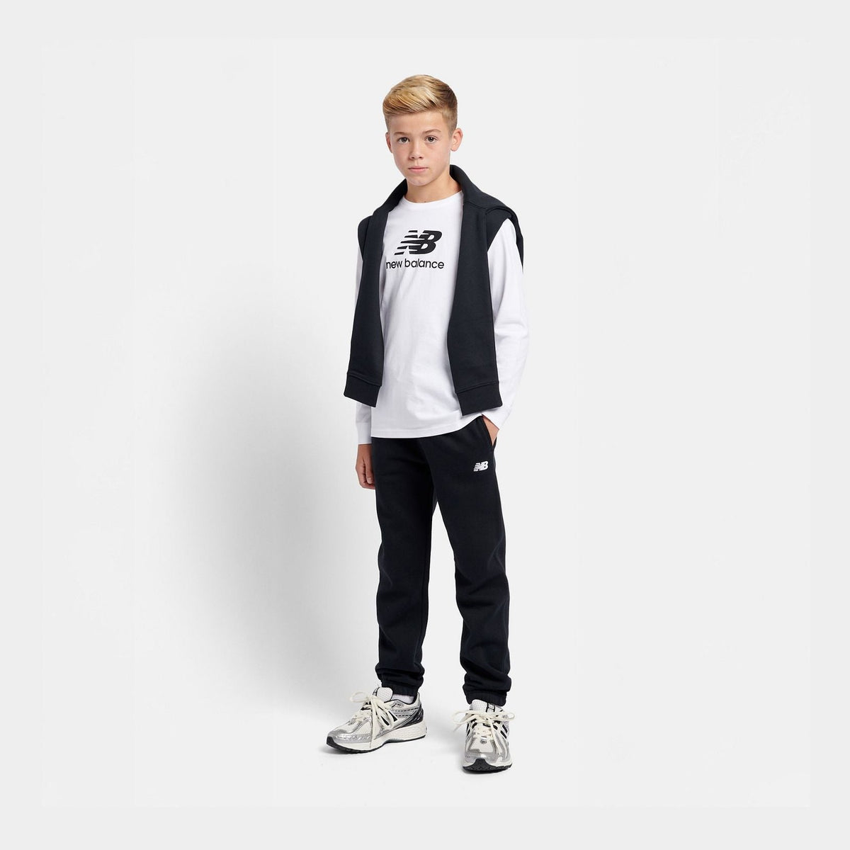 New Balance Youth Brush Back Small Logo Jogger-4
