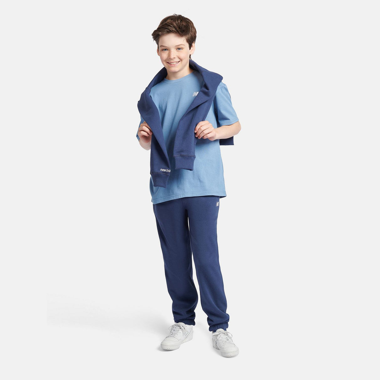New Balance Youth Brush Back Small Logo Jogger-4