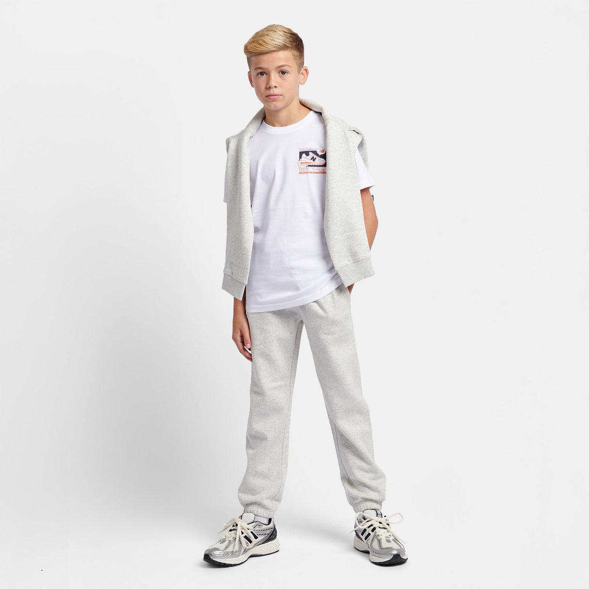 New Balance Youth Brush Back Small Logo Jogger-4