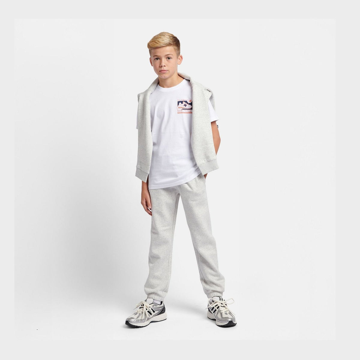 New Balance Youth Brush Back Small Logo Jogger-4