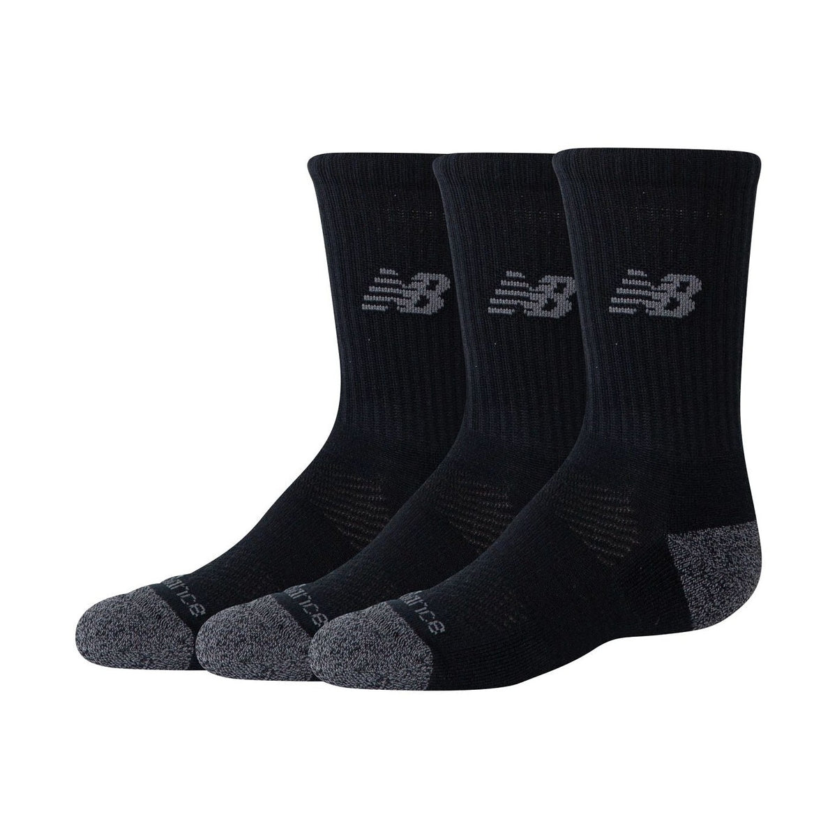New Balance Youth Active Crew Socks 3 Pairs-1