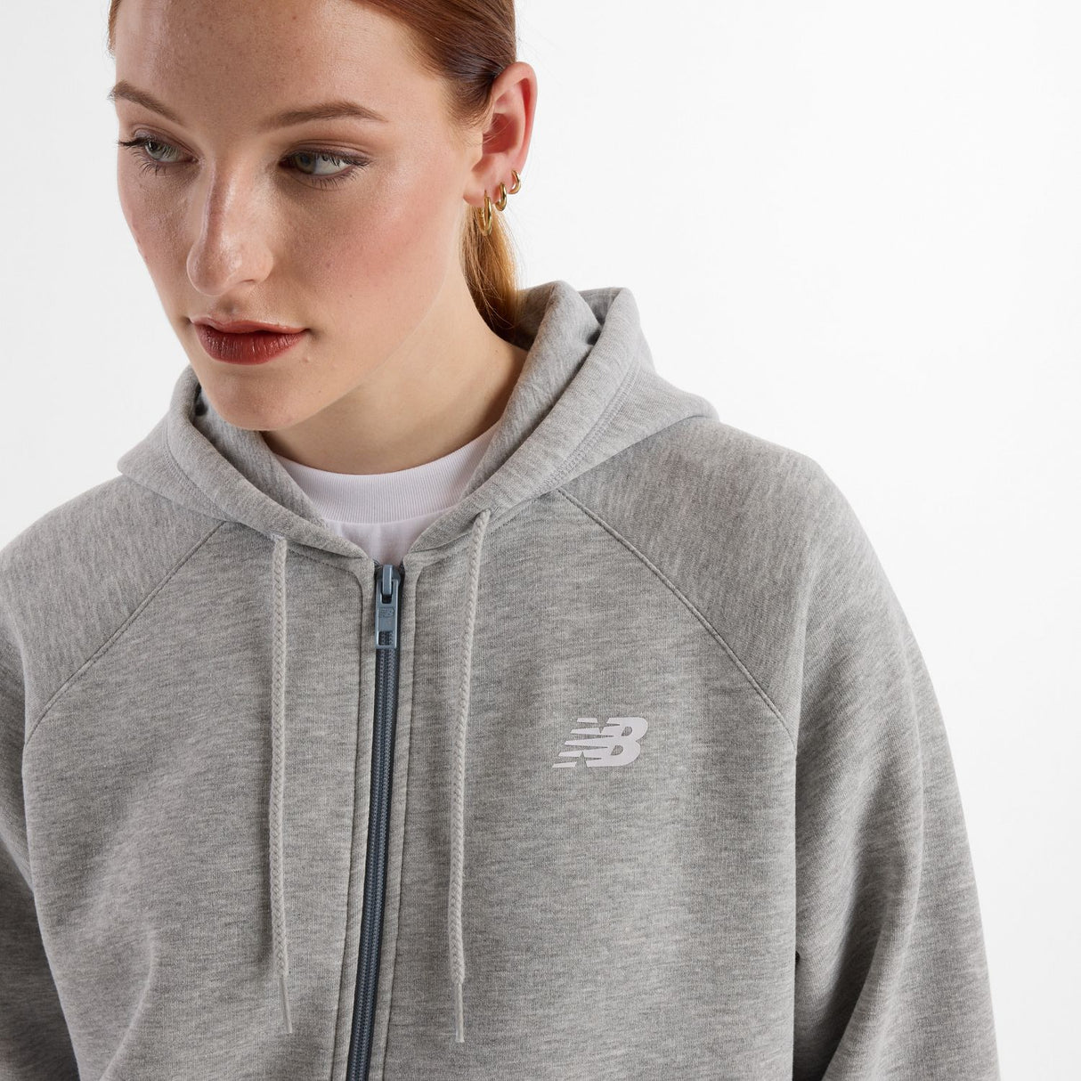New Balance Women's Sport Fleece Logo Full Zip-4
