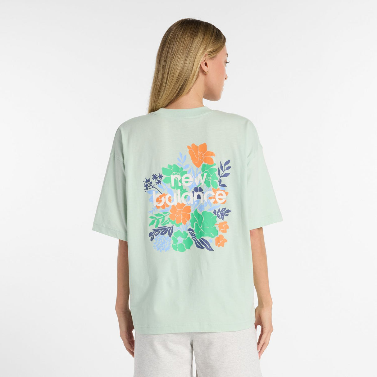 New Balance Women's Flower Oversize T-Shirt-3