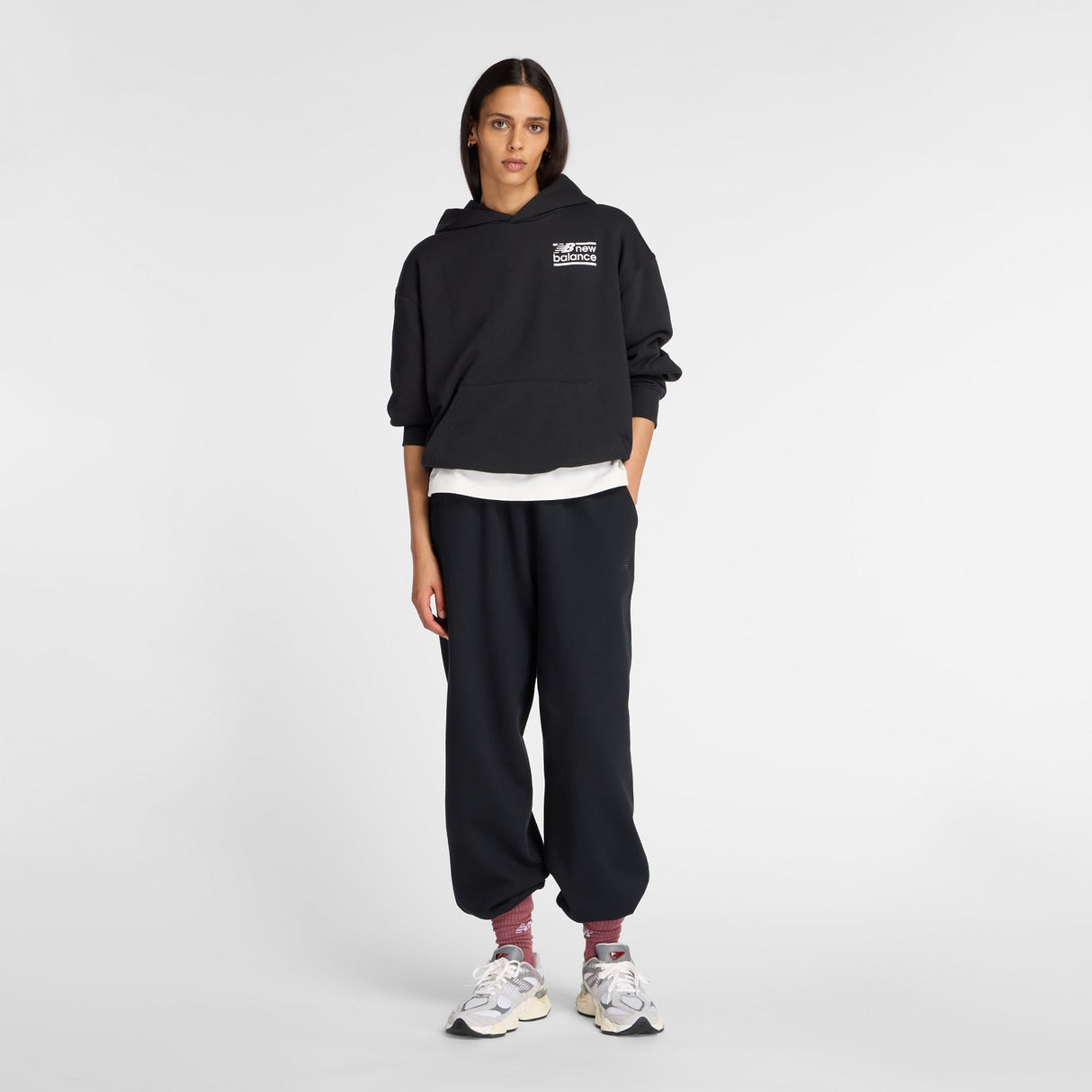 New Balance Women's Sport French Terry Graphic Hoodie-1