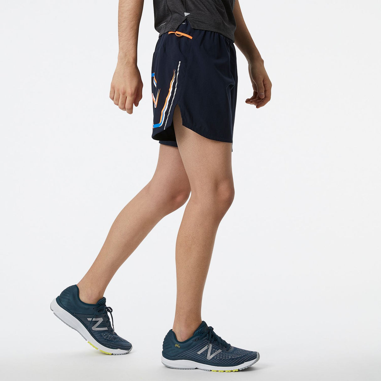 New Balance Men's Graphic Impact Run 5 Inch Short-1