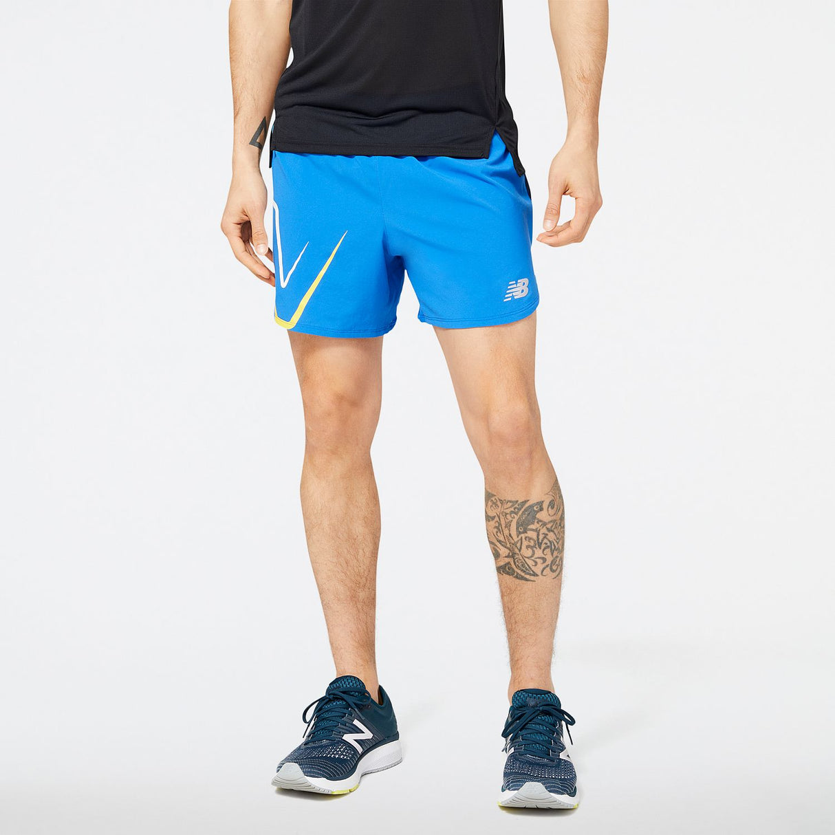 New Balance Men's Graphic Impact Run 5 Inch Short-1