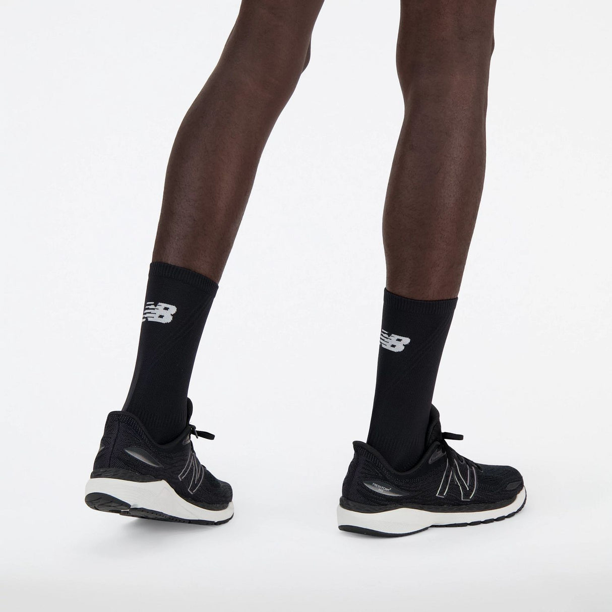 New Balance Run Foundation Flat Knit Midcalf Socks-4