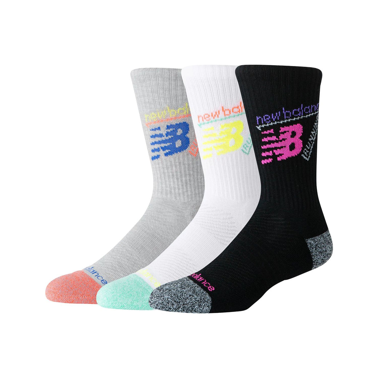 New Balance Active Graphic Crew Socks 3 Pack-1