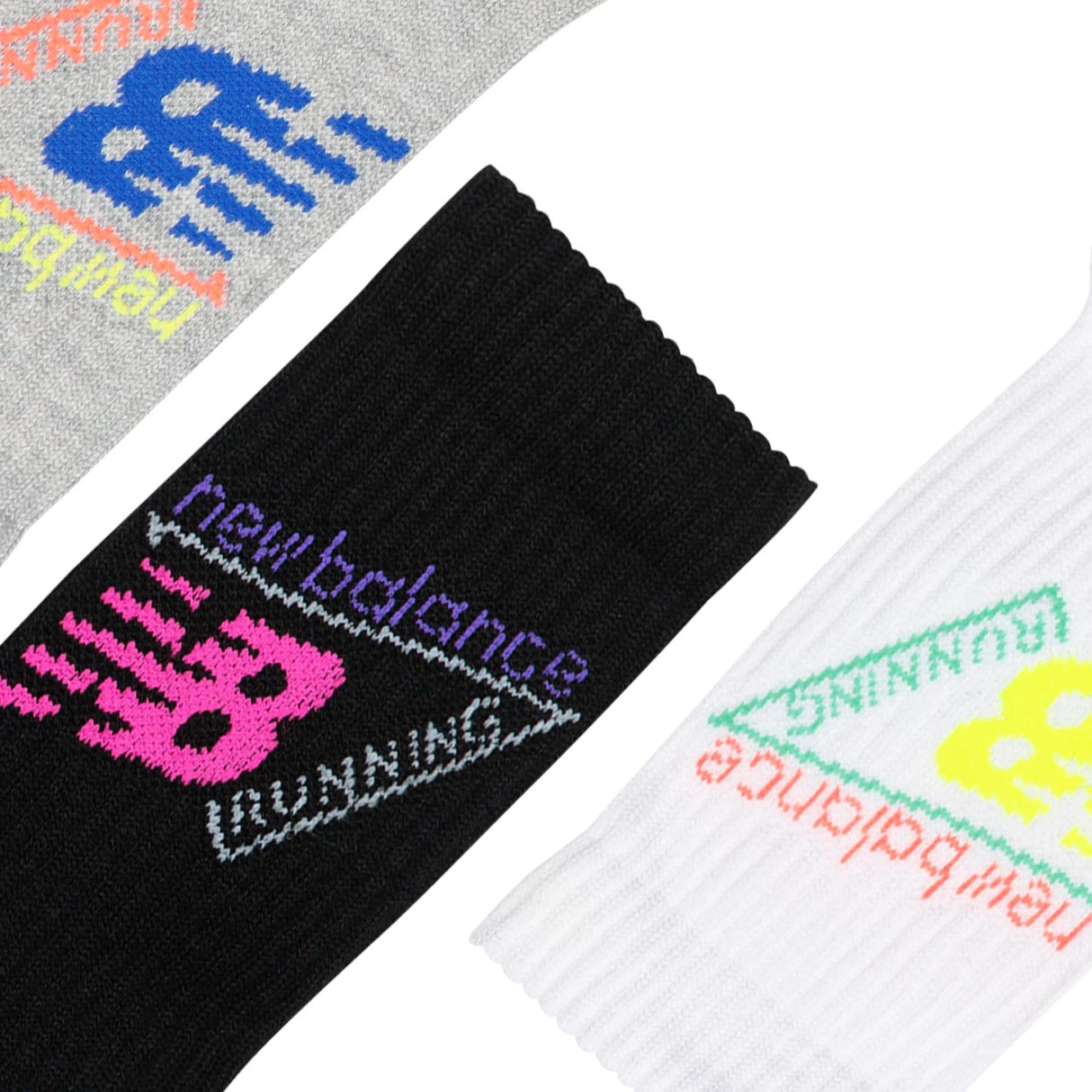 New Balance Active Graphic Crew Socks 3 Pack-4