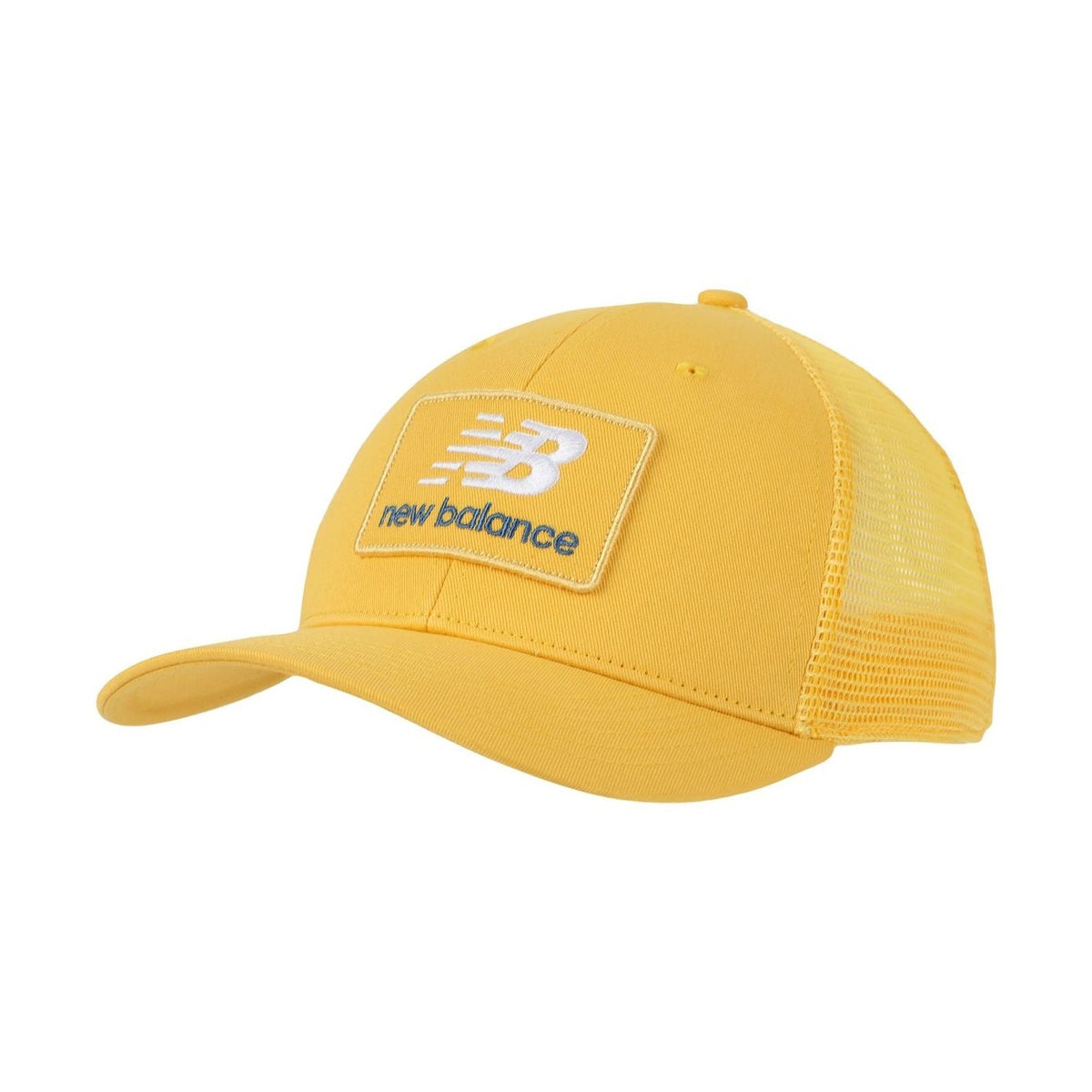 New Balance Stacked Patch Logo Trucker Hat-1