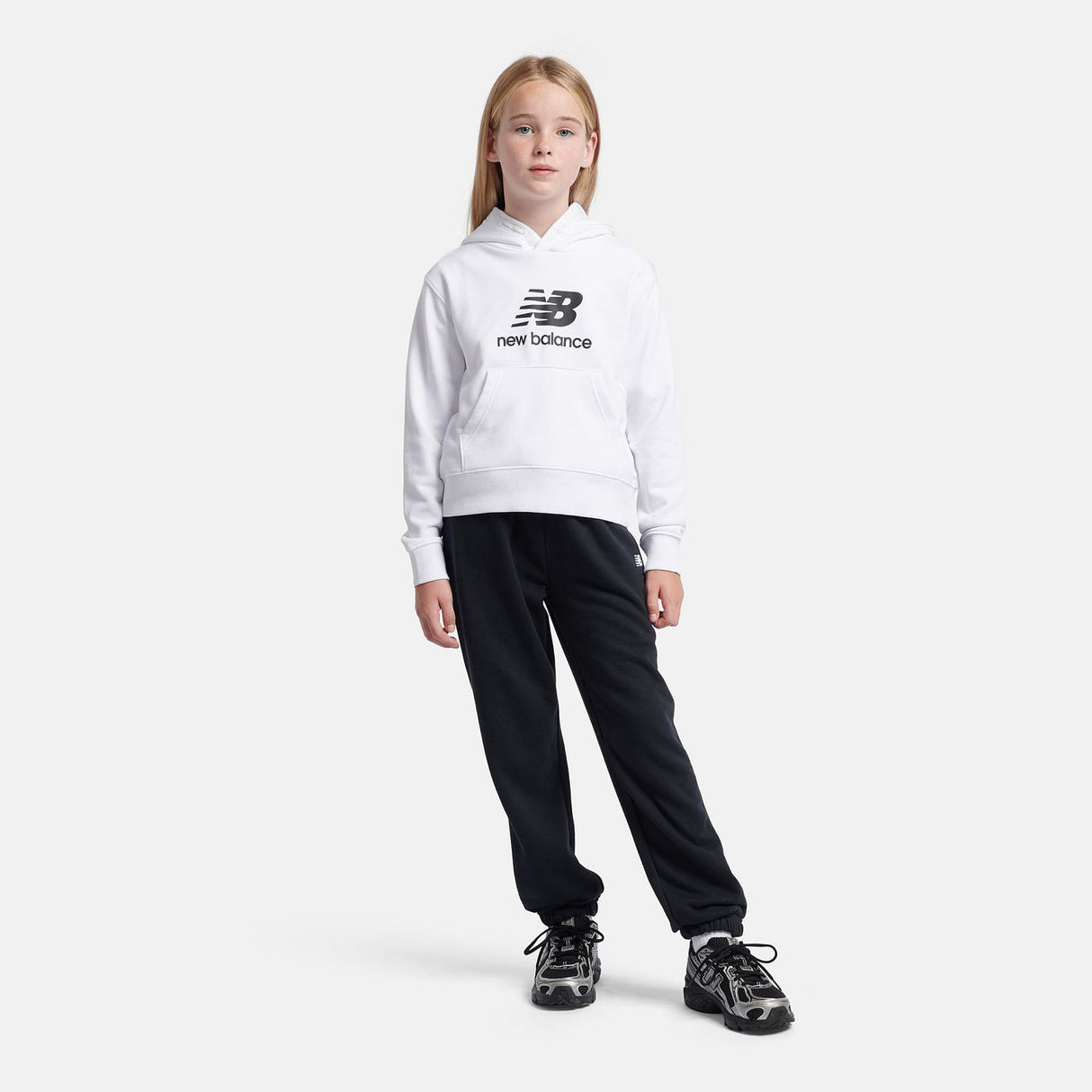 New Balance Youth French Terry Stacked Logo Hoodie-3