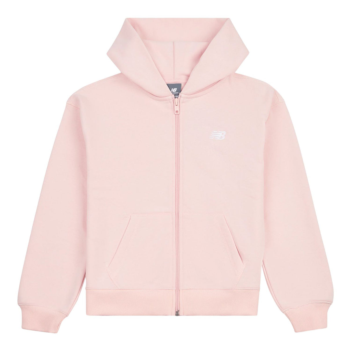 New Balance Youth French Terry Small Logo Full Zip Hoodie-6