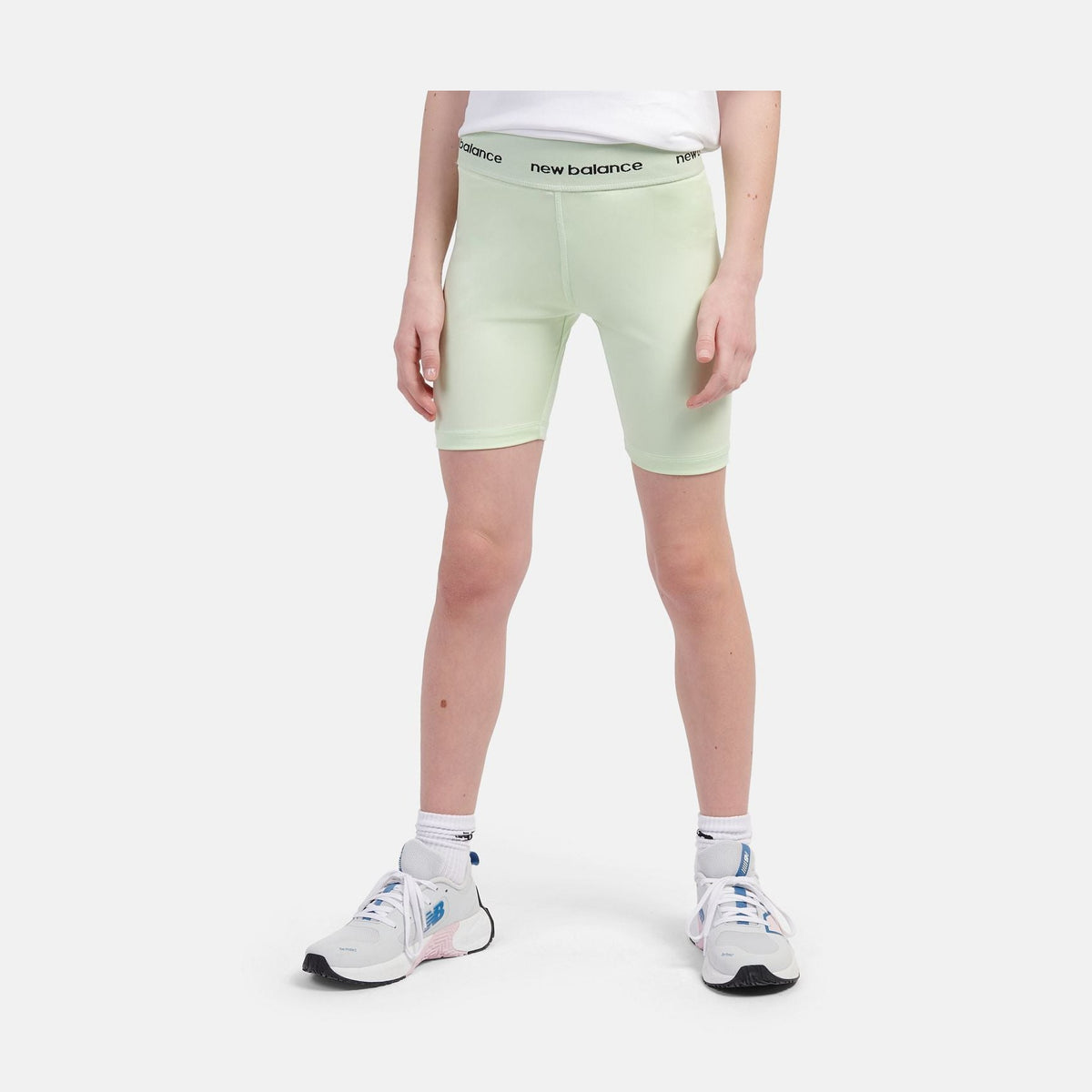 New Balance Youth Girl's Harmony High Rise Sport Cycle Short-5