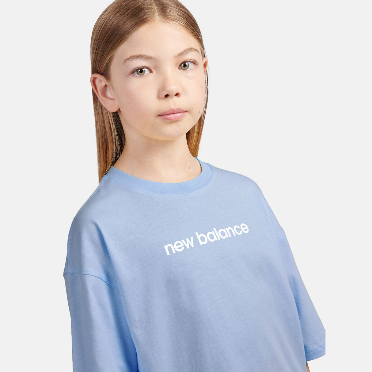 New Balance Youth Girl's Floral Sneaker Graphics T-Shirt-5
