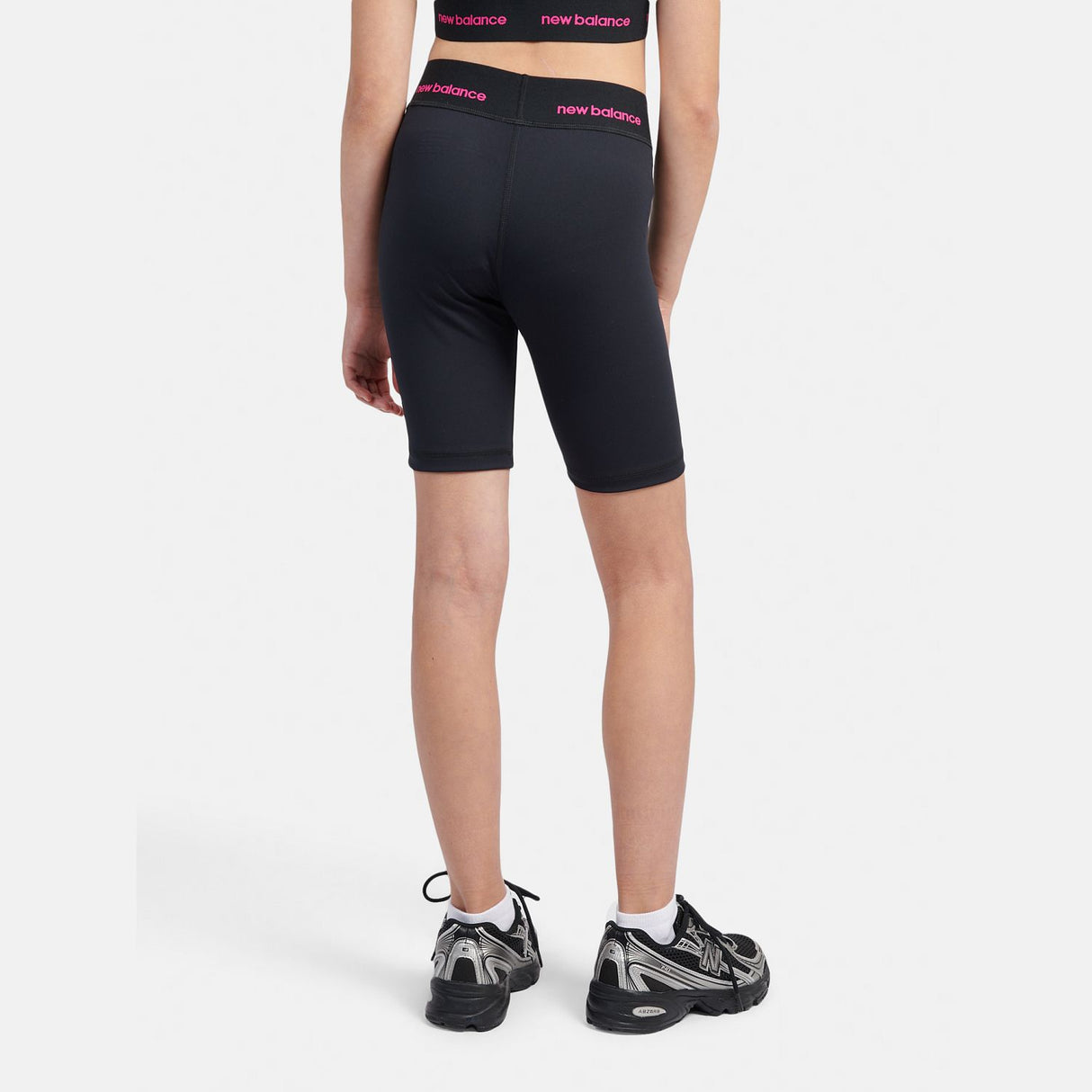 New Balance Youth Girl's Harmony High Rise Sport Cycle Short-3