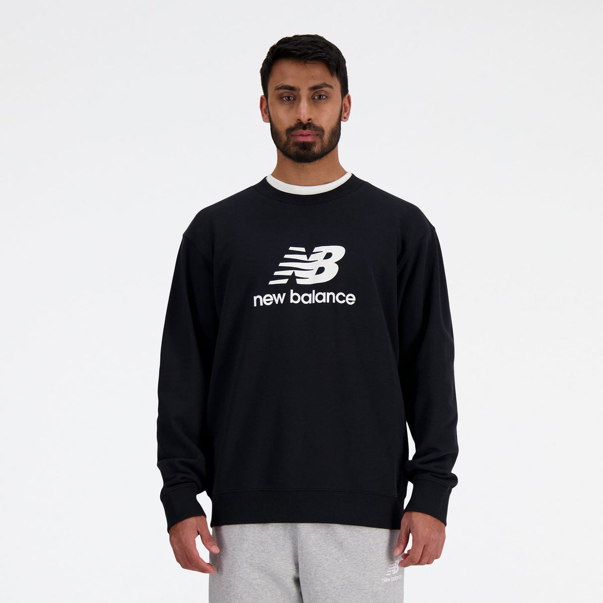 New Balance Men's Sport Essentials French Terry Logo Crew-2